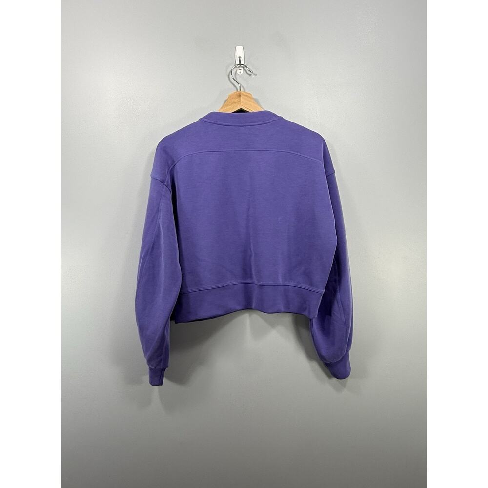 Lululemon Perfectly Oversized Cropped Crew Softstreme Charged Indigo Sz 2 241 - Picture 9 of 10